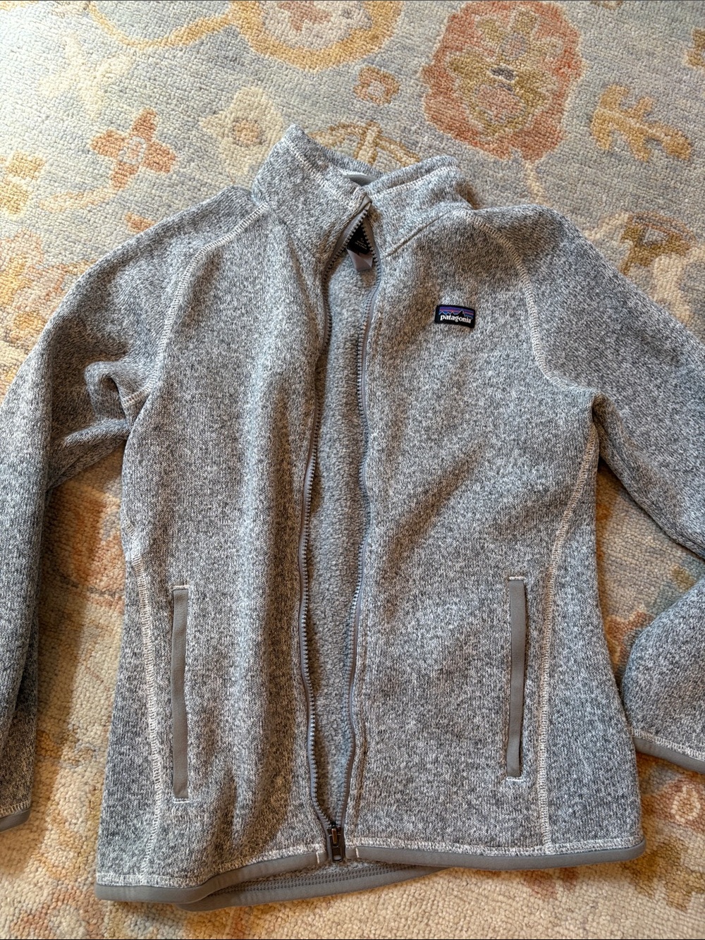 Patagonia Heather Gray Lightweight better sweater full zip